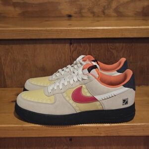 Nike Sneakers in Cream, Pink, and Yellow